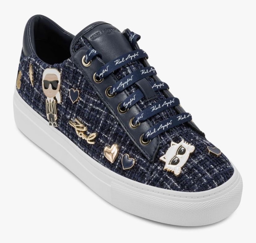 Karl Lagerfeld Cate Pins Color azul oscuro con gris