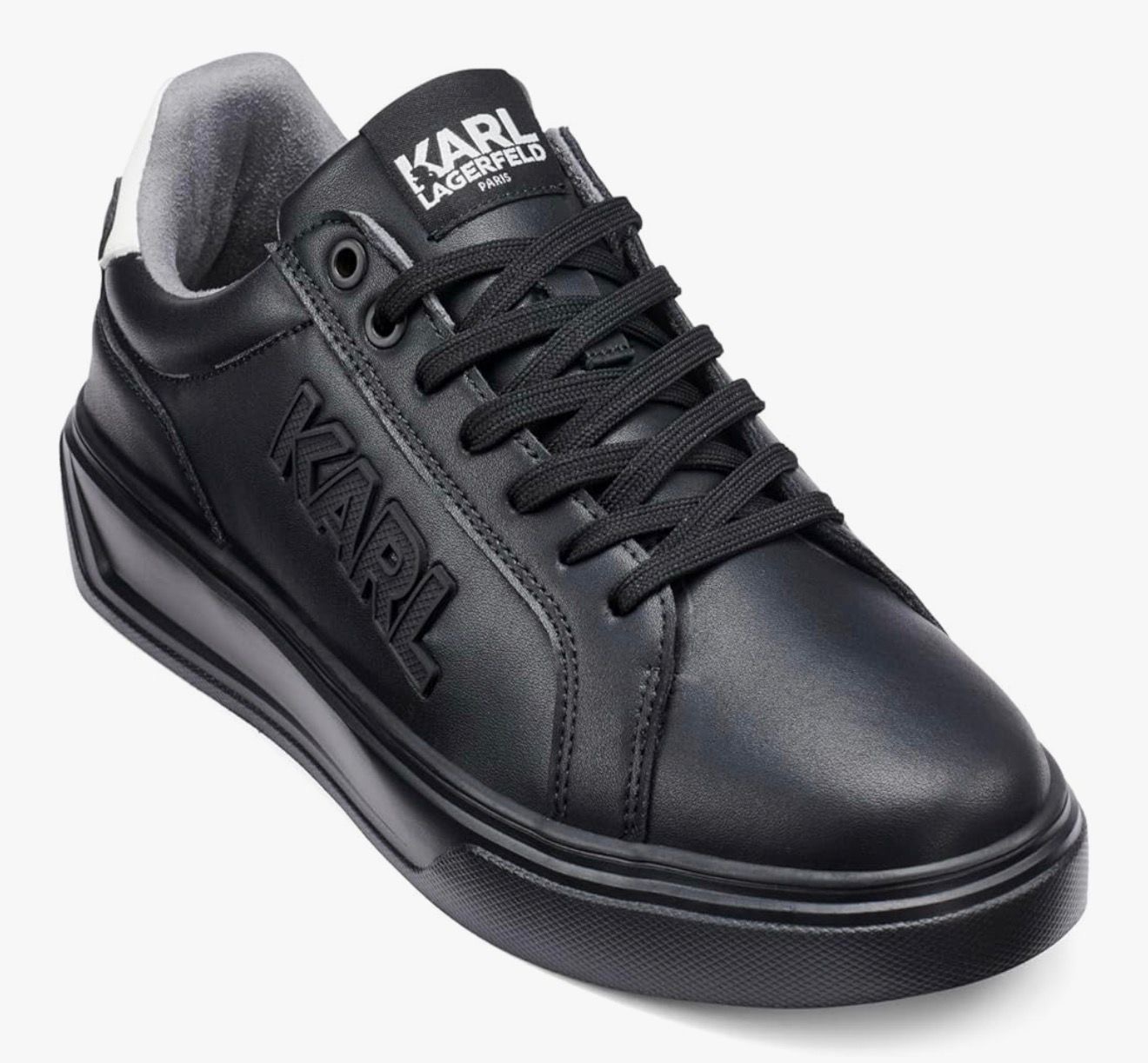 Karl Lagerfeld parche de logotipo color negro