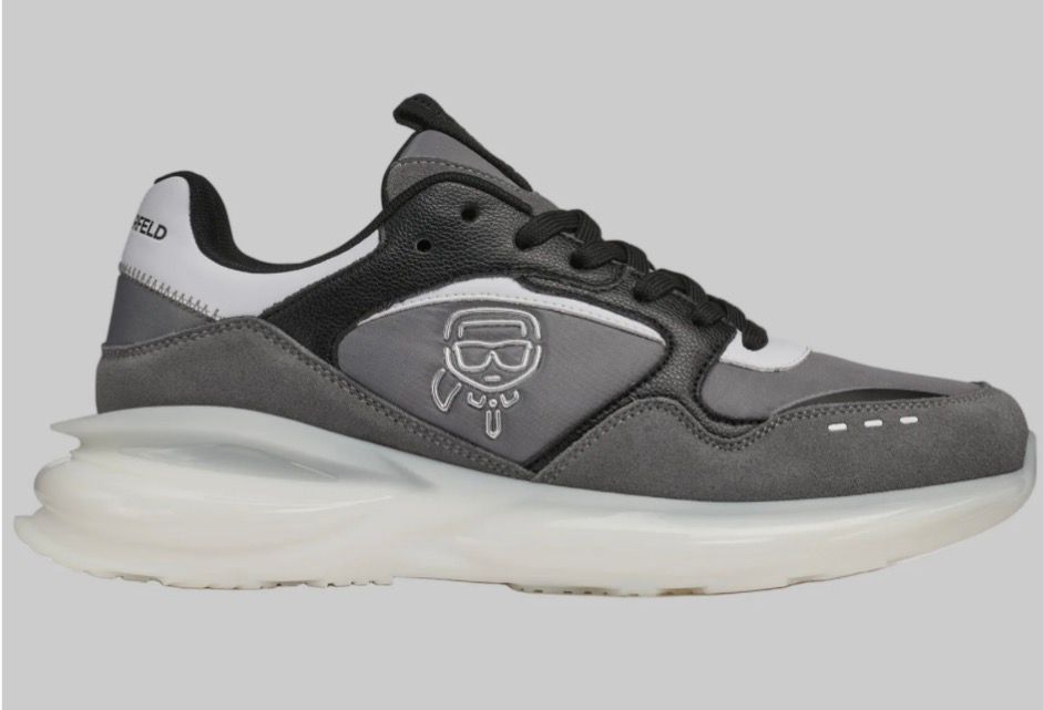 Karl Lagerfeld plataforma color gris
